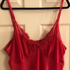 Beautiful red floral chemise